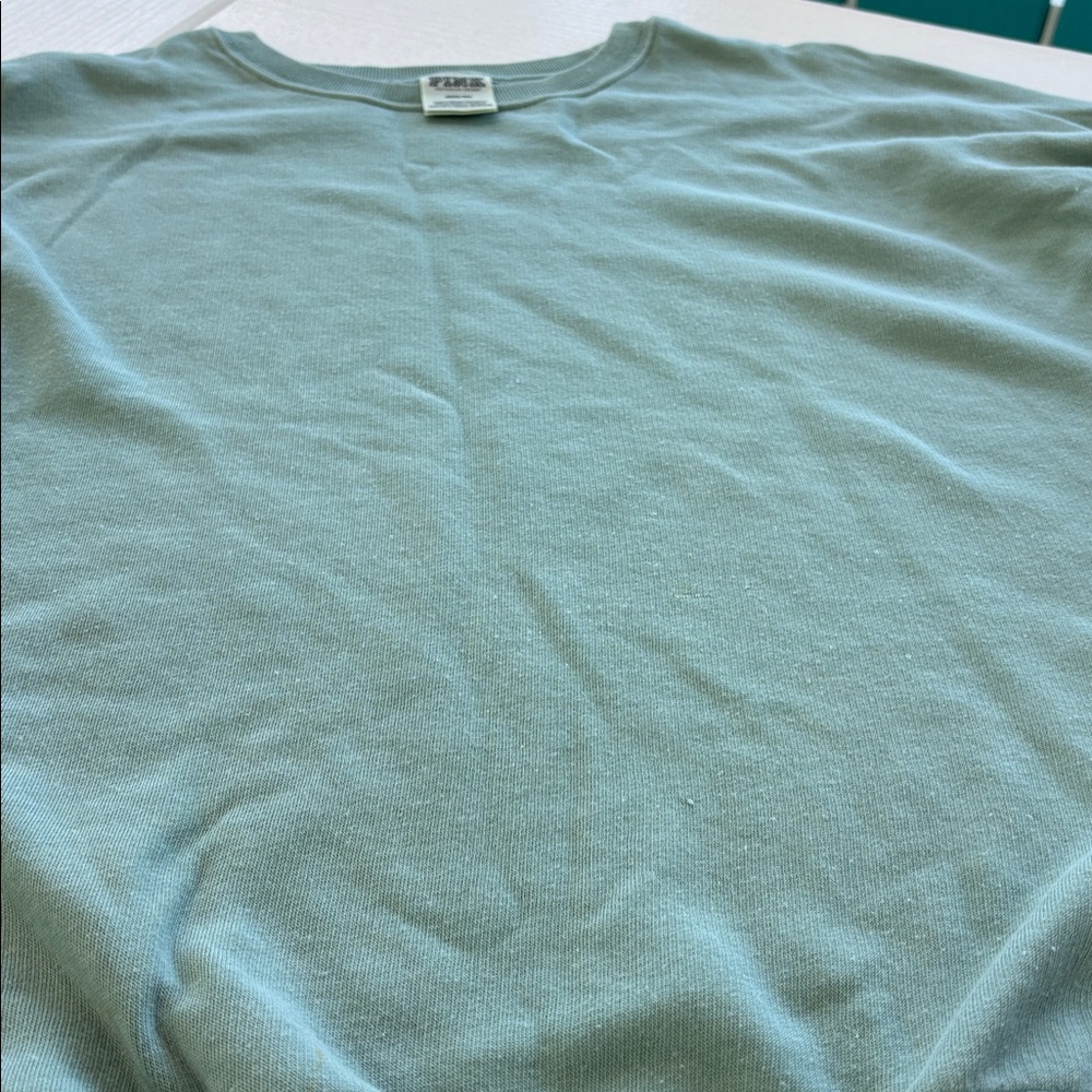 VS PINK Crewneck Dark Sage Green - Picture 6 of 6